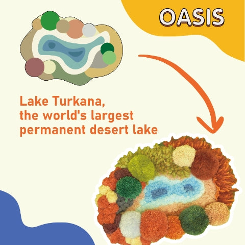 Latch Hook Kit - Oasis Coaster