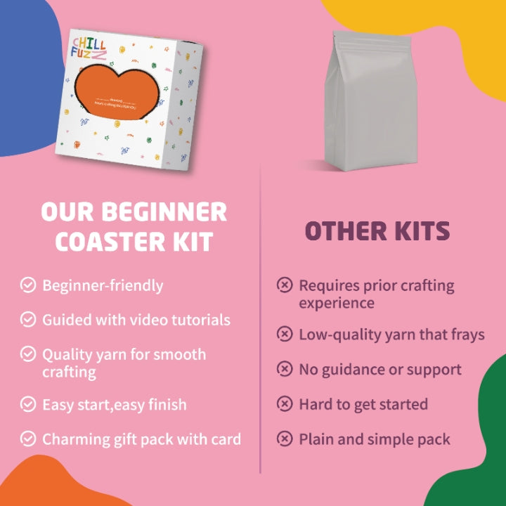 Latch Hook Kit - Origin Coaster