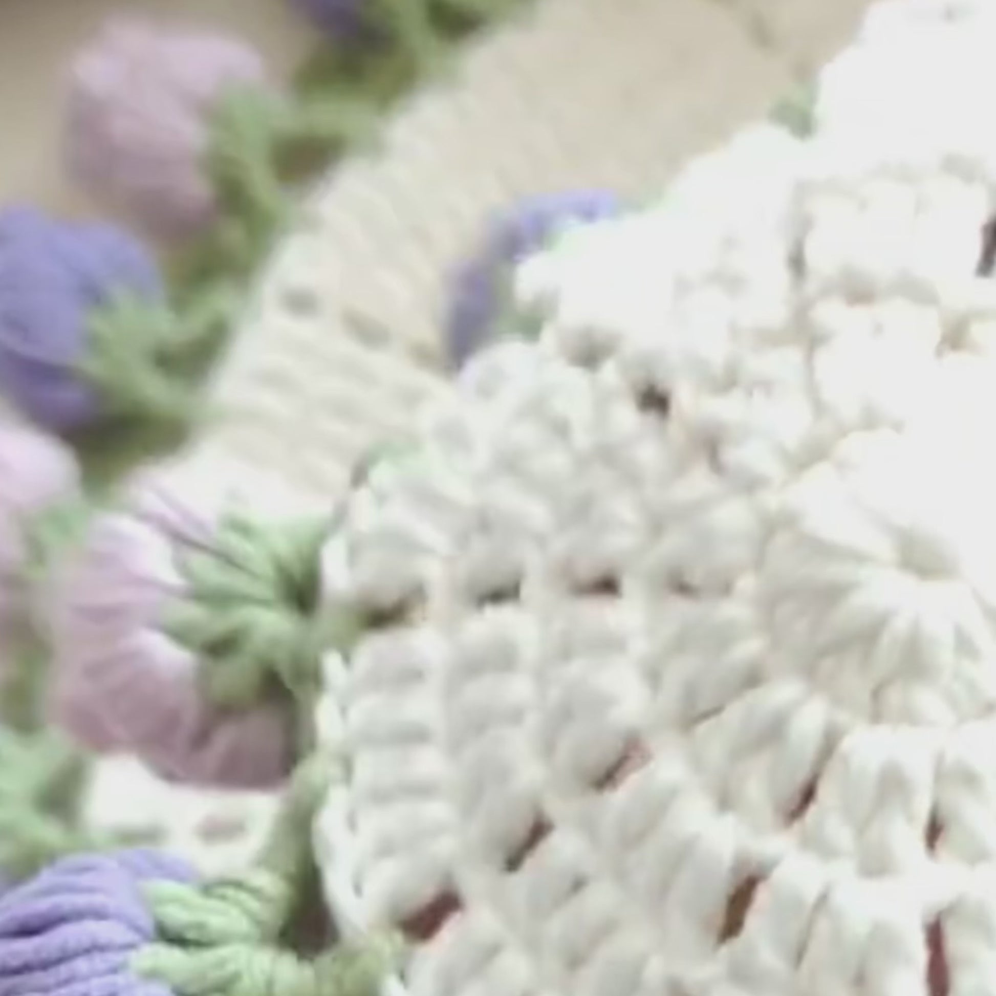 Crochet Kit -  Rose Flower with Basket Coaster